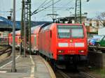 RE1 wird am 29.04.2012 von 146 021 im Aachener Hbf bereitgestellt.