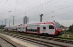 Ein CFL-Doppelstocktriebzug in Augsburg HBF.