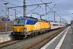 ELOC 193 263 stand mit IC 148 nach amsterdam centraal im grenzbahnhof bad bentheim,19.03.24