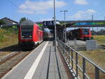 RE Rostock-Hagenow Land traf,am 31.August 2024,in Bad Kleinen,auf den Anschlußzug nach Lübeck.