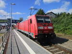 146 273 hatte,am 31.August 2024,den RE Rostock-Hagenow Land,nach Bad Kleinen geschoben.