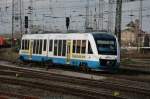 Ostseelandverkehr mit Triebwagen 701 fhrt durch Bad Kleinen zurck nach Rgen.