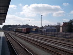 Basdorf am 26.März 2016.Links zuerkennen der Lokschuppen der Berliner Eisenbahnfreunde und Rechts die Heimat der NEB.