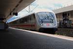 Ein DB Steuerwagen mit IC nach Nurnberg kurz fur ausfahrt in Basel Badischer Bf am 26. 07 2010.