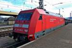101 066-9 am Mittag des 28.02.2014 abgestellt auf Gleis 98 in Basel Bad Bf. Circa zwei Stunden später wird sie den EC 6 in Basel SBB nach Hamburg-Altona übernehmen und diesen bis zum Endbahnhof bespannen.