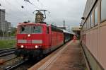 Am Morgen des 02.05.2014 stand die Frankfurter 181 223-9 mit dem VSOE 13469 (Paris - Venedig)  Venice-Simplon-Orient-Express  auf Gleis 2 in Basel Bad Bf.