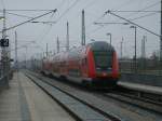 Auch am 06.April 2011 wurde der RE 13014 von Sassnitz nach Rostock mit Dostos gefahren,hier verlie der RE Bergen/Rgen.