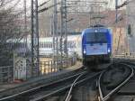 5 370 006 der Firma Siemens am 06. Mrz 2013 mit dem Berlin-Warszawa-Express bei der Durchfahrt durch den Bahnhof Berlin Friedrichstr. 