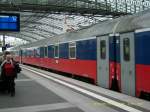Dieser russische Reisezugwagen war am 09.04.08 in den D 247 nach Moskau eingereiht. Fotografiert im Berliner Hauptbahnhof.
