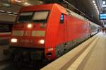 Hier 101 092-5 mit EC248 von Krakow Glowny nach Berlin Hbf.(tief), dieser Zug stand am 26.5.2012 in Berlin Hbf.(tief).