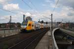 Hier 445 113-4 als RE2 (RE83973) von Cottbus nach Wittenberge, bei der Einfahrt am 1.5.2014 in Berlin Hbf.