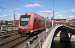 RB14 (RB18629)  Airport-Express  von Nauen nach Berlin Schönefeld Flughafen verlässt am 20.05.2020 den Berliner Hauptbahnhof.