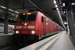 DB Regio Nordost 146 273 + 5 Dostos, RE5 nach Rostock Hbf,  Berlin Hbf (Tief), 26.05.2024