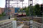 Zwei S-Bahnen befahren am 11.07.09 die Berliner Stadtbahn.