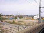 Blick auf den Lehrter Bahnhof am 13.7.2002