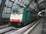 Hier 186 135-0 mit EC45 von Berlin Hbf. nach Warszawa Wschodnia , dieser Zug stand am 10.1.2010 in Berlin Hbf.