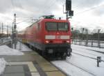 Hier 114 031-8 mit einem RE1 von Brandenburg Hbf.