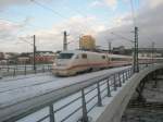 Hier 402 004-6  Bielefeld  und 402 030-1  Delitzsch  als ein ICE10 von Berlin Ostbahnhof nach Trier Hbf.