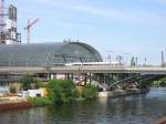 Der zuknftige Berliner Hauptbahnhof am 13.07.2005.