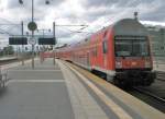 Hier ein RE7 von Berlin Friedrichstrae nach Dessau Hbf., bei der Ausfahrt am 18.6.2011 aus Berlin Hbf.