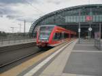 Hier 646 021-6 und 646 014-1 als D18595 von Swinoujscie Centrum nach Berlin Zoologischer Garten, bei der Ausfahrt am 18.6.2011 aus Berlin Hbf.