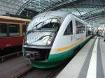 VT 23B der Vogtlandbahn angekommen als Vogtlandexpress VX 81146 von Adorf(Vogtl.)in Berlin Hbf    Aufgenommen am 17.07.2011