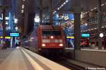 101 098-1 mit dem EN 476 von Budapest-Keleti pu nach Berlin Hbf (tief) im Berliner Hbf (tief). 03.01.2012