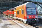 Hier eine RB14 von Nauen nach Berlin Schönefeld Flughafen, bei der Ausfahrt am 30.1.2012 aus Berlin Hbf.