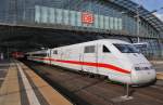 Hier 401 072-4 als ICE277 von Berlin Ostbahnhof nach Interlaken Ost, dieser Triebzug stand am 25.2.2012 in Berlin Hbf.