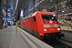 Hier 101 095-8 mit EN477 von Berlin Hbf.(tief) nach Budapest-Keleti pu, dieser Zug stand am 6.4.2012 in Berlin Hbf.(tief).