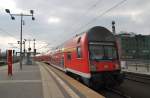 Hier eine RB14 (RB18924) von Berlin Schönefeld Flughafen nach Nauen, bei der Ausfahrt am 6.4.2012 aus Berlin Hbf.