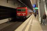 143 889-4 mit der RB10 (RB 18970) von Berlin Hbf (tief) nach Nauen im Berliner Hbf(tief).