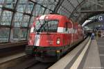 5 370 003  Dnemark  mit dem EC 45 von Berlin Hbf nach Warszawa Wschodnia im Berliner Hbf. 26.04.2012