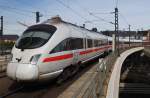 Hier 605 510-8  Wehrheim(Taunus)  als ICE38 von Koebenhavn H nach Berlin Ostbahnhof, bei der Ausfahrt am 26.5.2012 aus Berlin Hbf.