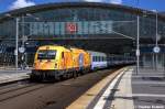 5 370 009  PGE Arena Gdansk  mit der Leergarnitur des EC 54  Berlin-Gdansk-Express  von Gdynia Glowna nach Berlin Hbf, bei der Ausfahrt aus dem Berliner Hbf.