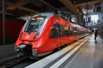 Hier 442 815-7 als RE5 (RE18561) von Birkenwerder(b. Berlin) nach Berlin Hbf. (tief), dieser Triebzug stand am 3.10.2012 in Berlin Hbf. (tief).