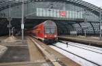 Hier eine RB14 (RB18917) von Nauen nach Berlin Schönefeld Flughafen, bei der Ausfahrt am 15.12.2012 aus Berlin Hbf.