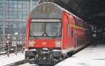 Hier eine RB14 (RB18917) von Nauen nach Berlin Schönefeld Flughafen, bei der Ausfahrt am 10.3.2013 aus Berlin Hbf.