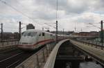 Hier 401 520-2  Lneburg  als ICE694 von Stuttgart Hbf.