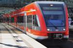 Hier 646 015-7 und 646 007-4 als Leerzug, bei der Durchfahrt am 6.7.2013 durch Berlin Hbf., in Richtung Berlin Ostbahnhof