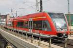 Hier 646 018-1 und 646 030-6 als RE18594  Usedom-Express  von Berlin Zoologischer Garten nach Swinoujscie Centrum, bei der Ausfahrt am 26.7.2013 aus Berlin Hbf.