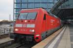 Hier 101 112-1 mit IC143 von Amsterdam Centraal nach Berlin Ostbahnhof, dieser Zug stand am 4.1.2014 in Berlin Hbf.