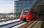 Hier 442 122-8 und 442 627-6 als RE7 (RE18714) von Dessau Hbf.