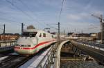 Hier 401 568-1  Crailsheim  als ICE692 von Stuttgart Hbf.