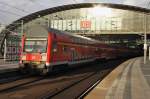 Hier eine RB14 (RB18924) von Berlin Schönefeld Flughafen nach Nauen, bei der Ausfahrt am 15.3.2014 aus Berlin Hbf.