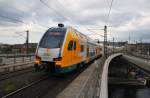 Hier 445 111-8 als RE2 (RE83976) von Wittenberge nach Cottbus, bei der Ausfahrt am 1.5.2014 aus Berlin Hbf. 