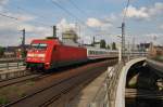 Hier 101 133-7 mit EC248 von Wroclaw Glowny nach Hamburg-Altona, bei der Einfahrt am 27.6.2014 in Berlin Hbf.