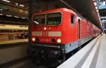 Hier 143 306-9 mit einer RB10 (RB18972) von Berlin Hbf.(tief) nach Nauen, dieser Zug stand am 6.9.2014 in Berlin Hbf.(tief).