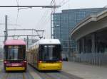 Abstellanlage in Moabit: Damit später, wenn am Berliner Hauptbahnhof neben der seit heute verkehrenden M5 auch die M8 und die M10 ankommen, genügend Platz zum Wenden, Abstellen und Pausieren