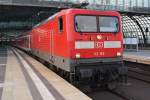 Hier 112 165 mit IRE18095 von Hamburg-Harburg nach Berlin Ostbahnhof, dieser Zug stand am 6.4.2015 in Berlin Hbf.